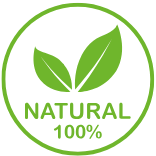 100% natural icon
