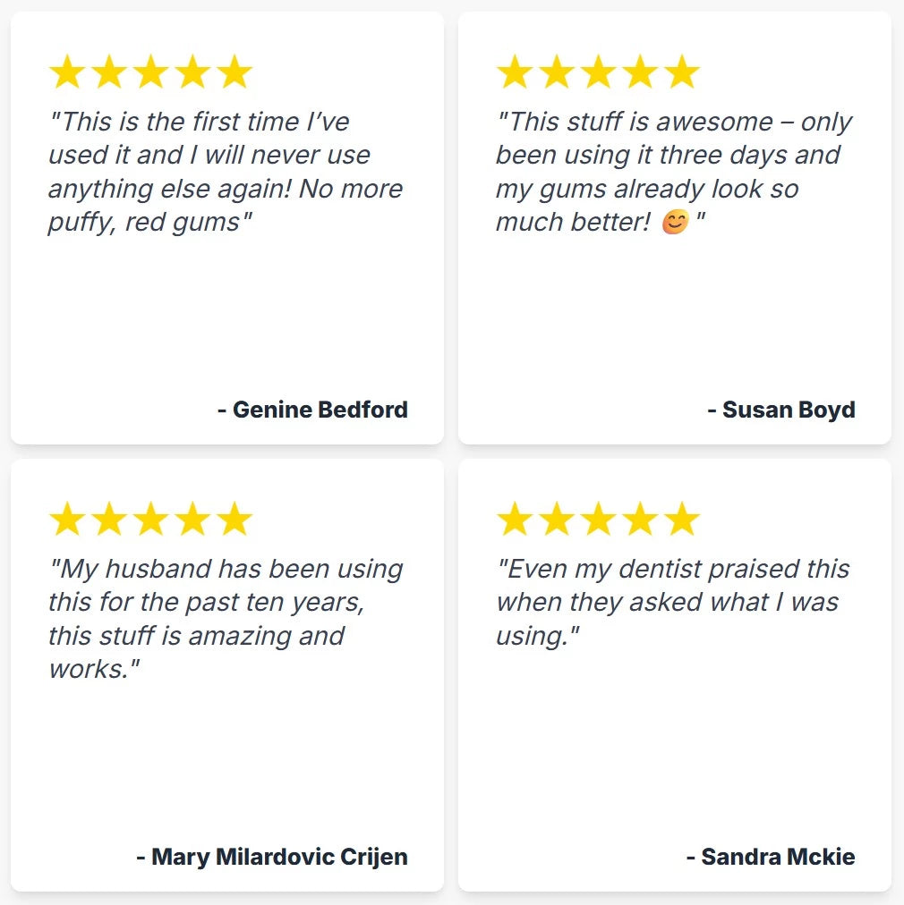 Reviews of the rejuvenation of the gum line