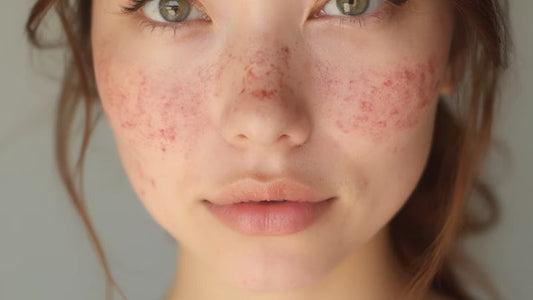 picture of a lady with ice pick scars