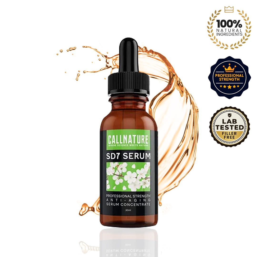 Bottle of SD7 anti aging serum
