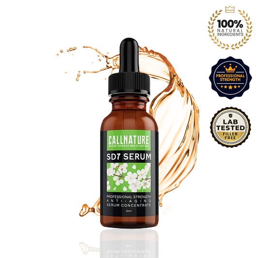 Bottle of SD7 anti aging serum