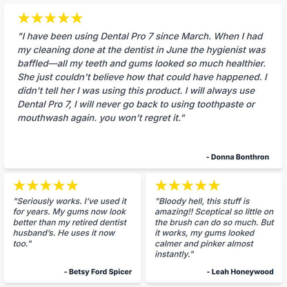 Dental Pro 7 reviews for gum redness