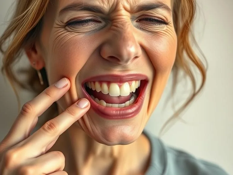 picture of lady with Gingival Recession