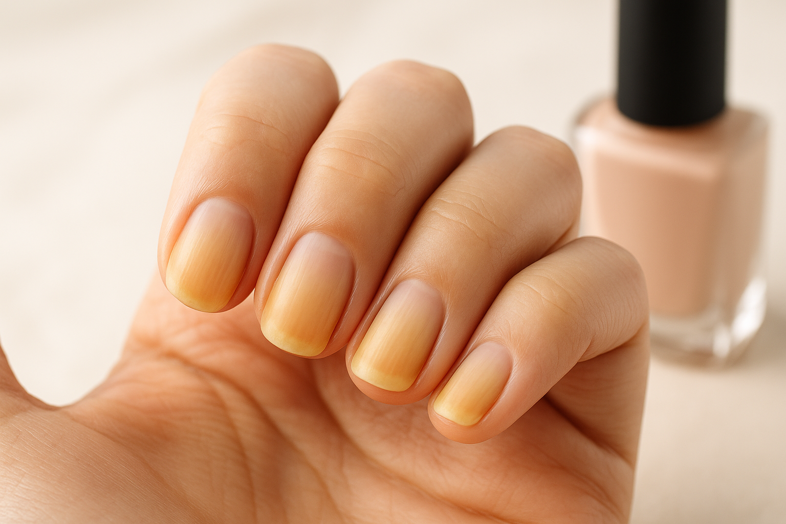 Why Are My Nails Yellow After Taking Off Nail Polish? The 2-Week Rule (and How to Tell Stain From Fungus)