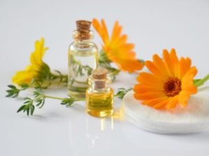 Essential oils on skin